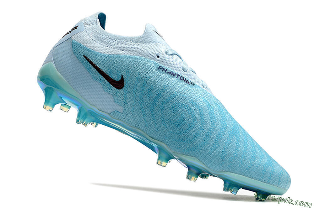 Nike Phantom GX Elite FG Low-Tops Football Boots - Blue/Brown 4