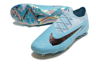 Nike Phantom GX Elite FG Low-Tops Football Boots - Blue/Brown