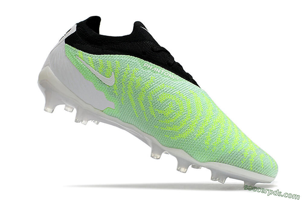 Nike Phantom GX Elite FG Low-Tops Football Boots - White/Green/Black 4