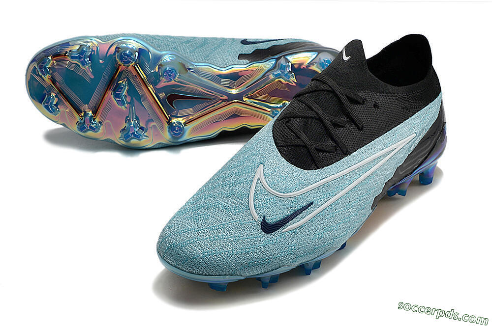 Nike Phantom GX Elite FG Low-Tops Football Boots - Blue/Black 3