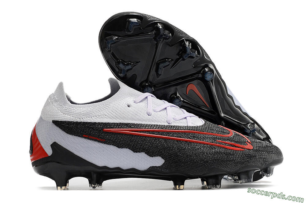 Nike Phantom GX Elite FG Low-Tops Football Boots - Black/White/Red 1