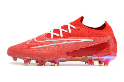 Nike Phantom GX Elite FG Low-Tops Football Boots - Red/White