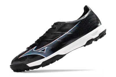 Mizuno Morelia Alpha Japan TF Low-Tops Football Shoes - Black/White/Blue