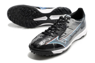Mizuno Morelia Alpha Japan TF Low-Tops Football Shoes - Black/White/Blue