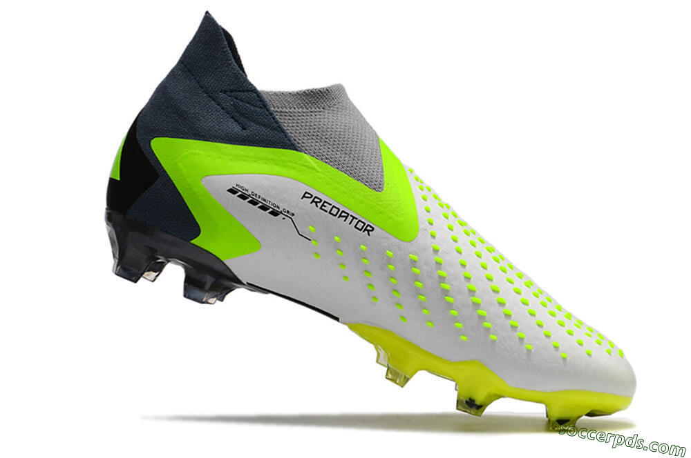 Adidas Predator Accuracy+ FG High-Tops Football Boots - White/Black/Green 4