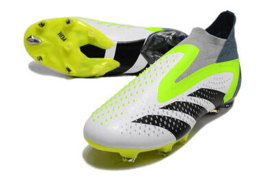 Adidas Predator Accuracy+ FG High-Tops Football Boots - White/Black/Green
