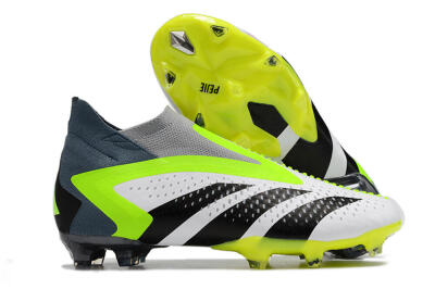 Adidas Predator Accuracy+ FG High-Tops Football Boots - White/Black/Green