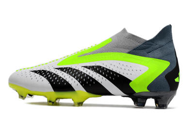 Adidas Predator Accuracy+ FG High-Tops Football Boots - White/Black/Green
