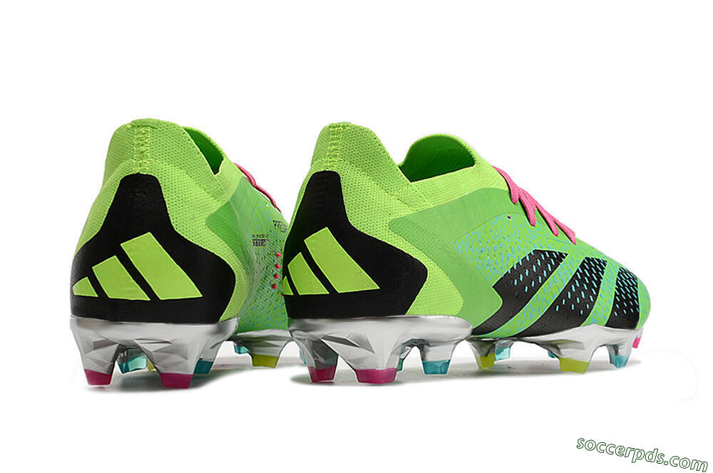 Adidas Predator Accuracy.1 Low FG Low-Tops Football Boots - Green/Blue/Black 6