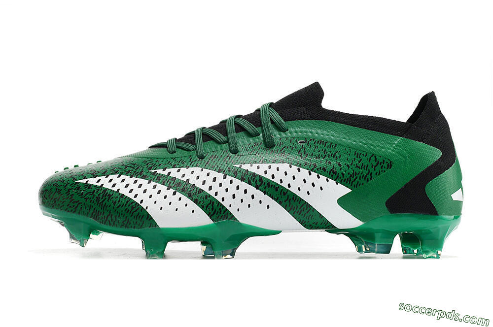 Adidas Predator Accuracy.1 Low FG Low-Tops Football Boots - Green/White/Black 2