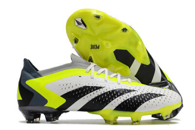 Adidas Predator Accuracy.1 Low FG Low-Tops Football Boots - White/Black/Green