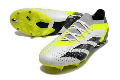 Adidas Predator Accuracy.1 Low FG Low-Tops Football Boots - White/Black/Green