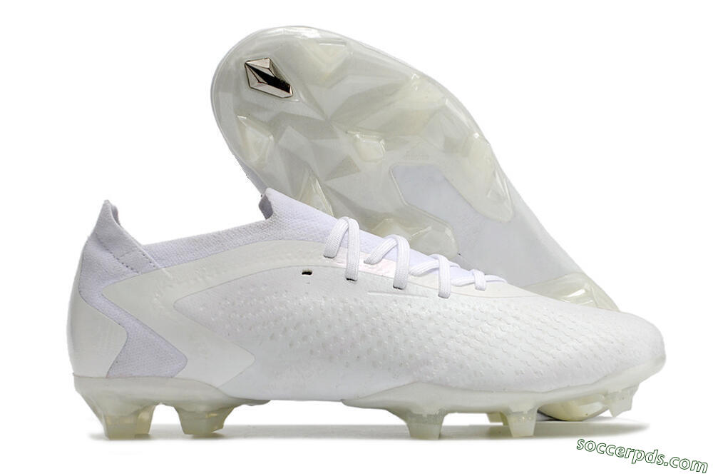 Adidas Predator Accuracy.1 Low FG Low-Tops Football Boots - White/White 1