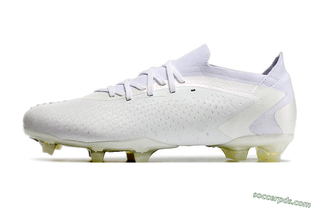 Adidas Predator Accuracy.1 Low FG Low-Tops Football Boots - White/White 2