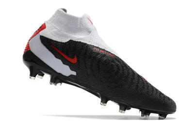 Nike Phantom GX Elite DF Link FG High-Tops Football Boots - Black/White/Red