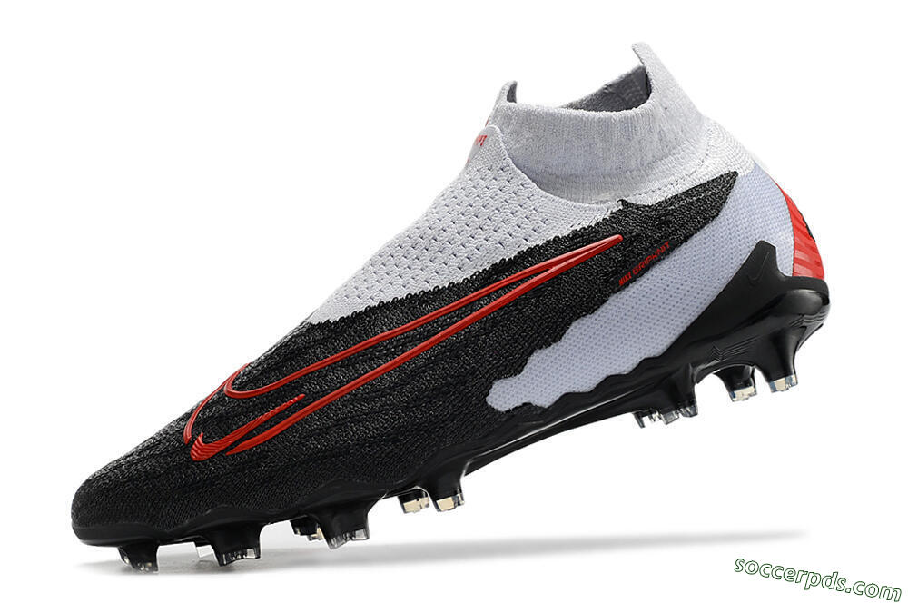 Nike Phantom GX Elite DF Link FG High-Tops Football Boots - Black/White/Red 5