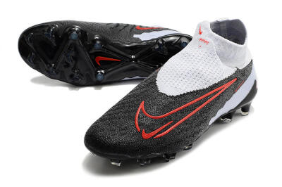 Nike Phantom GX Elite DF Link FG High-Tops Football Boots - Black/White/Red