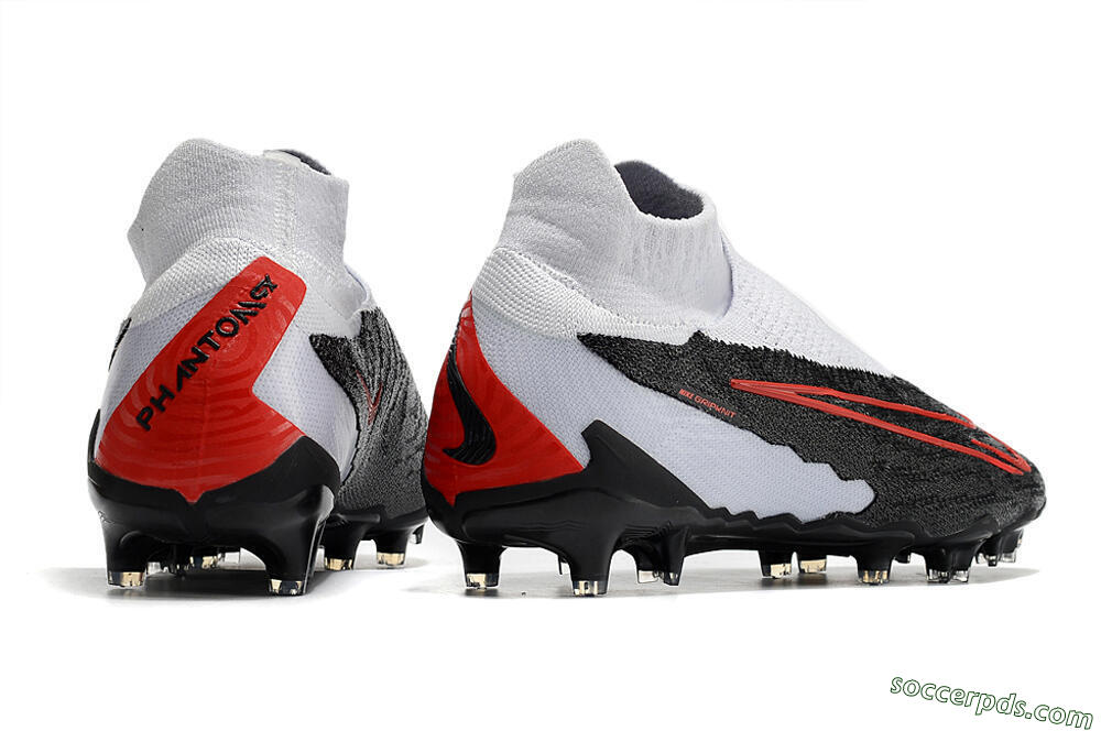 Nike Phantom GX Elite DF Link FG High-Tops Football Boots - Black/White/Red 6