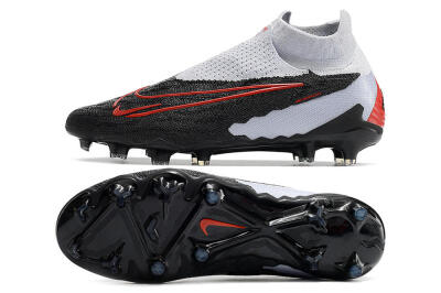 Nike Phantom GX Elite DF Link FG High-Tops Football Boots - Black/White/Red