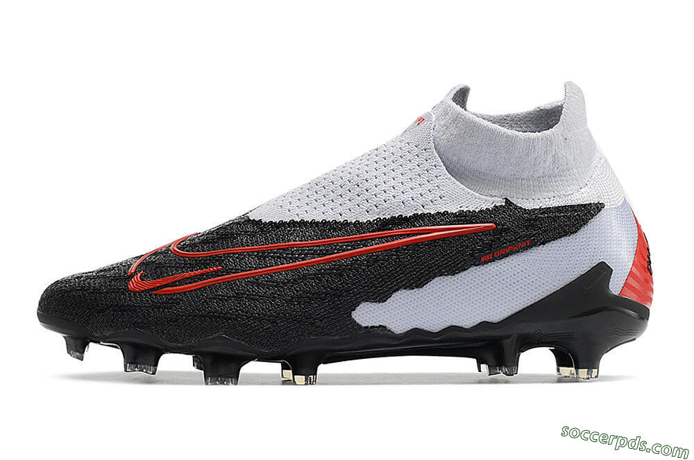 Nike Phantom GX Elite DF Link FG High-Tops Football Boots - Black/White/Red 2