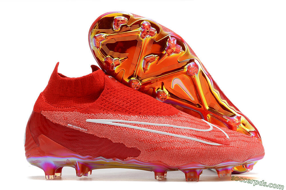 Nike Phantom GX Elite DF Link FG High-Tops Football Boots - Red/White 1