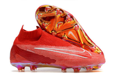 Nike Phantom GX Elite DF Link FG High-Tops Football Boots - Red/White