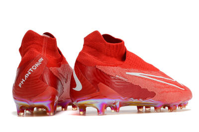Nike Phantom GX Elite DF Link FG High-Tops Football Boots - Red/White