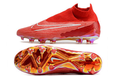 Nike Phantom GX Elite DF Link FG High-Tops Football Boots - Red/White