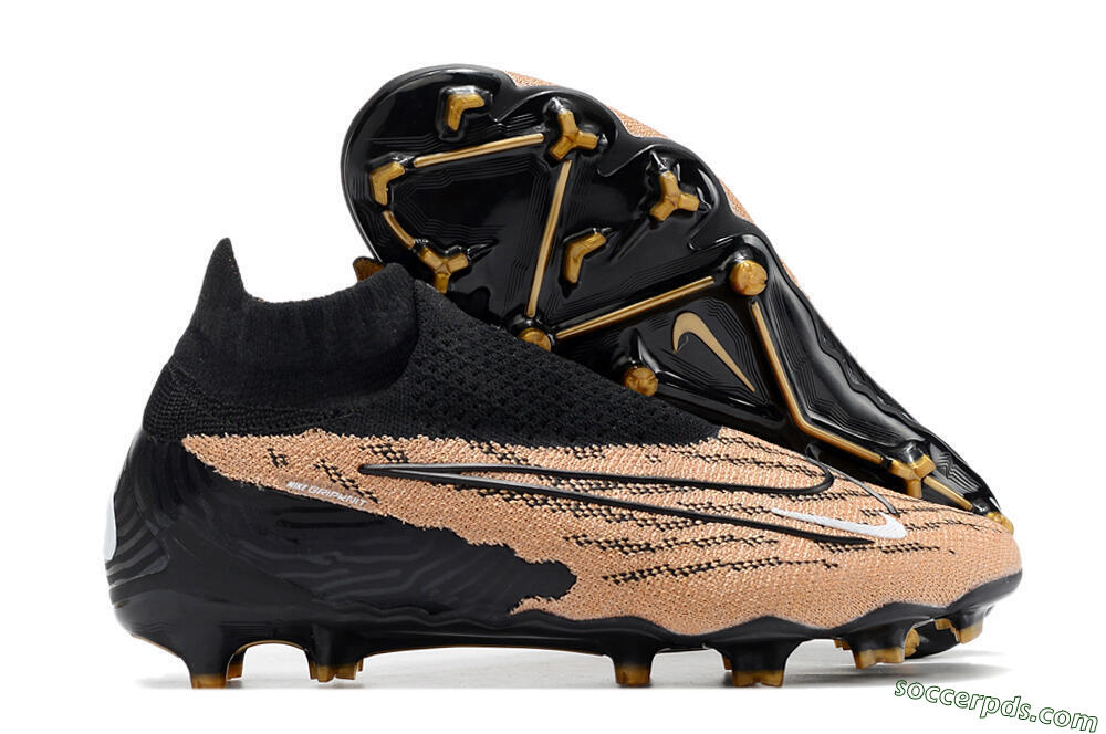 Nike Phantom GX Elite DF Link FG High-Tops Football Boots - Black/Pink 1