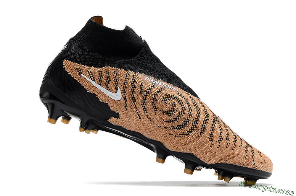 Nike Phantom GX Elite DF Link FG High-Tops Football Boots - Black/Pink 4