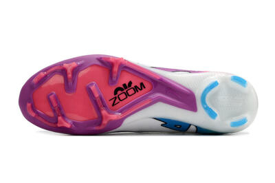 Nike Air Zoom Mercurial Superfly 9 Elite FG High-Tops Football Boots - White/Pink/Purple