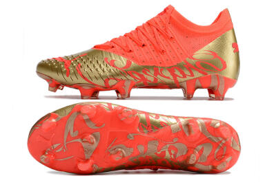 Puma Future Z 1.3 FG Low-Tops Football Boots - Red/Gold