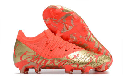 Puma Future Z 1.3 FG Low-Tops Football Boots - Red/Gold