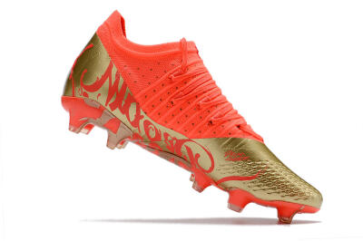 Puma Future Z 1.3 FG Low-Tops Football Boots - Red/Gold
