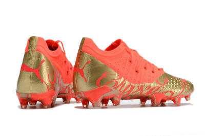Puma Future Z 1.3 FG Low-Tops Football Boots - Red/Gold