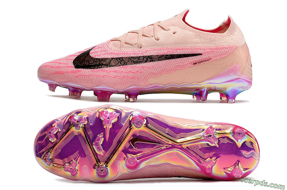 Nike Phantom GX Elite FG Low-Tops Football Boots - Pink/Black 0