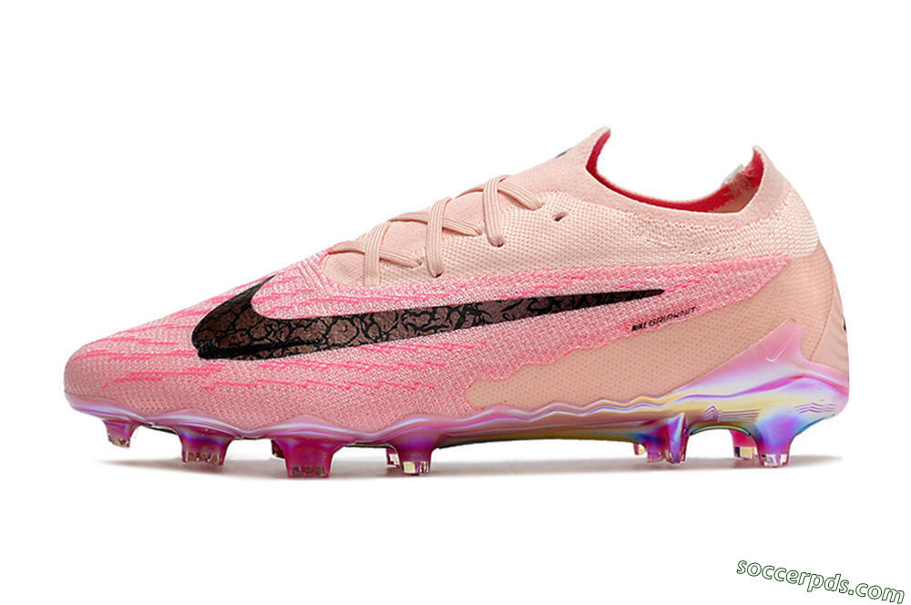 Nike Phantom GX Elite FG Low-Tops Football Boots - Pink/Black 2