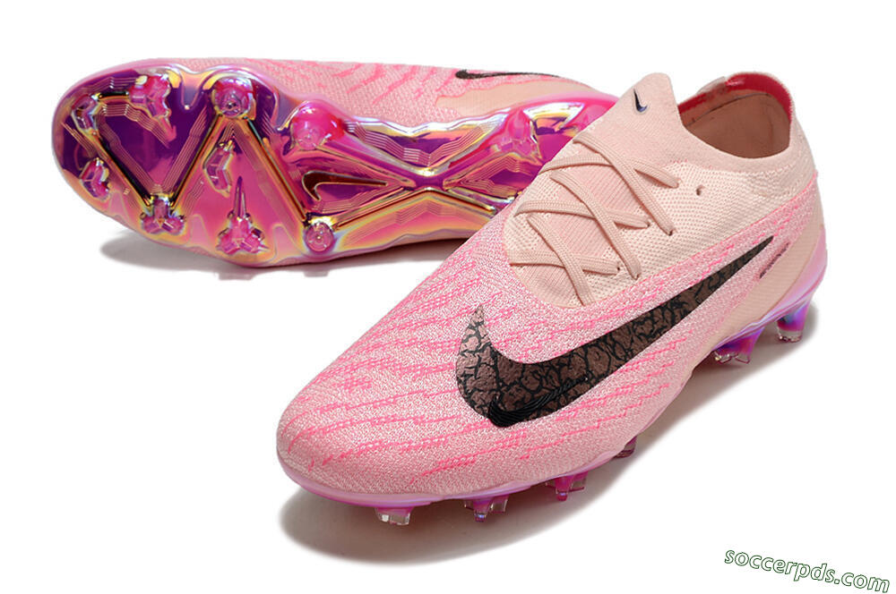 Nike Phantom GX Elite FG Low-Tops Football Boots - Pink/Black 3