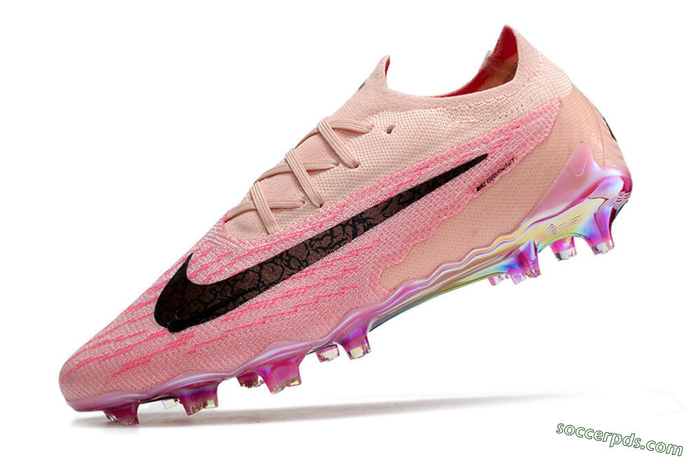 Nike Phantom GX Elite FG Low-Tops Football Boots - Pink/Black 5