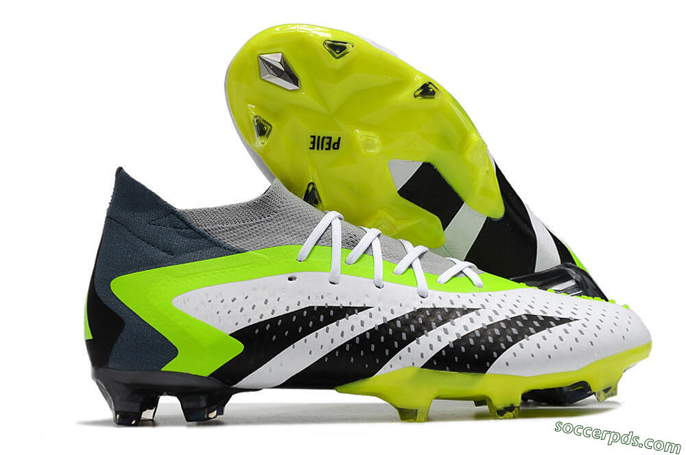 Adidas Predator Accuracy 23.1 FG Low-Tops Football Boots - Grey/Green/Black 1