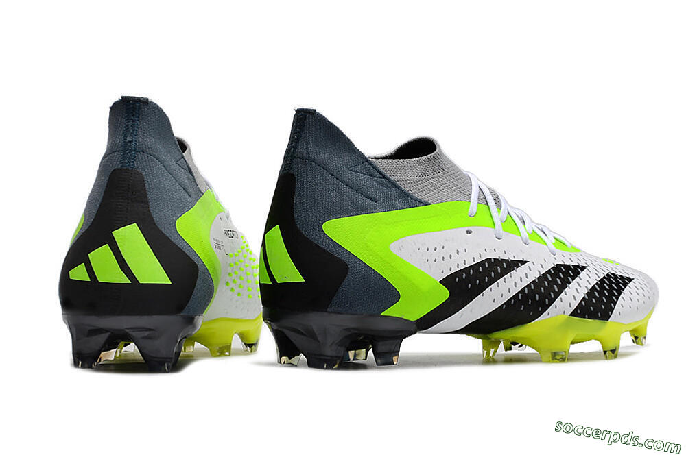 Adidas Predator Accuracy 23.1 FG Low-Tops Football Boots - Grey/Green/Black 6