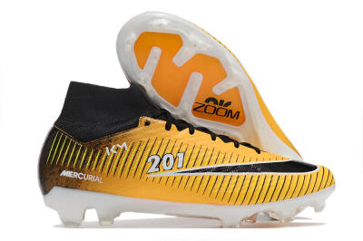 Nike Air Zoom Mercurial Superfly 9 Elite FG High-Tops Football Boots - Yellow/Black/White