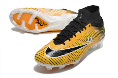 Nike Air Zoom Mercurial Superfly 9 Elite FG High-Tops Football Boots - Yellow/Black/White