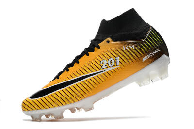 Nike Air Zoom Mercurial Superfly 9 Elite FG High-Tops Football Boots - Yellow/Black/White
