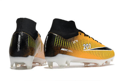 Nike Air Zoom Mercurial Superfly 9 Elite FG High-Tops Football Boots - Yellow/Black/White