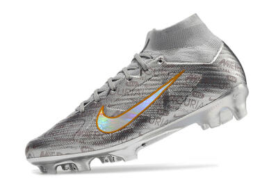 Nike Air Zoom Mercurial Superfly 9 Elite FG High-Tops Football Boots - Silver/Gold