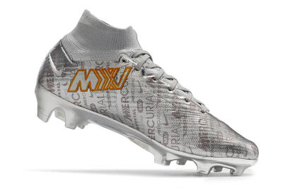 Nike Air Zoom Mercurial Superfly 9 Elite FG High-Tops Football Boots - Silver/Gold