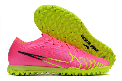 Nike Air Zoom Mercurial Vapor 15 Elite TF Low-Tops Football Shoes - Pink/Green/Black