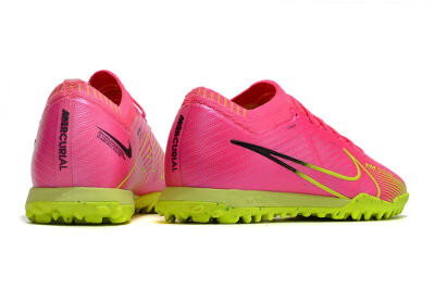 Nike Air Zoom Mercurial Vapor 15 Elite TF Low-Tops Football Shoes - Pink/Green/Black
