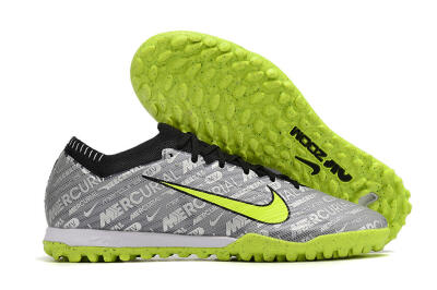 Nike Air Zoom Mercurial Vapor Elite TF Low-Tops Football Shoes - Grey/Black/Yellow